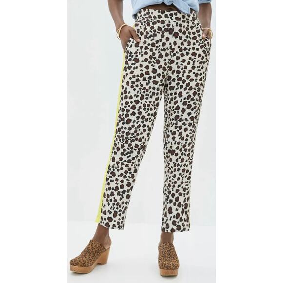 Anthropologie Dolan Left Coast Leopard Track Pants sz S - Picture 1 of 5